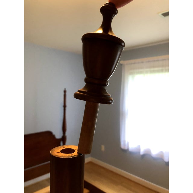 Wood Henkel Harris Full/Double Bed in Black Cherry For Sale - Image 7 of 9