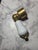Vintage Porcelain Brass Bathroom Handle For Sale In San Francisco - Image 6 of 9