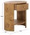 Contemporary Philippe Burl 1 Drawer 1 Shelf Accent in Natural For Sale - Image 3 of 9