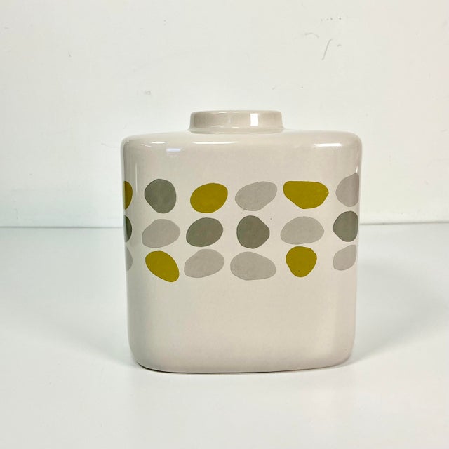 1990s Vintage Boho Chic Contemporary Ceramic Tissue Box Cover. For Sale - Image 4 of 10