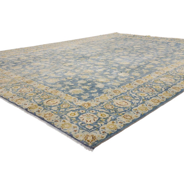 61518 Antique Persian Kashan Rug, 09'09 x 12'10. The Celestial Garden: An Antique Persian Kashan Masterpiece of Timeless...