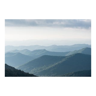 'Blue Ridge Mountains' Contemporary Photograph, Asheville North Carolina Landscape, 45 X 30" Fine Art Photography Print For Sale