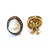 Bochic “Capri” Vintage Multi Sapphire & Pearl Earrings Set In 18K Gold & Silver For Sale - Image 4 of 9