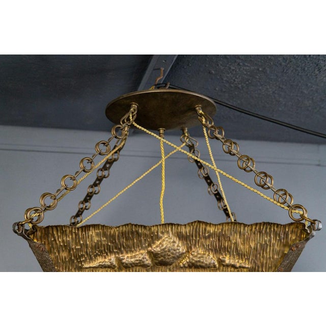 Art Nouveau Ceiling Lamp Chandelier For Sale - Image 6 of 18
