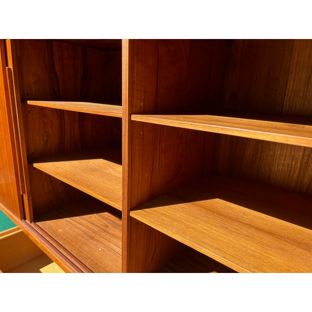 1960s Johannes Andersen Danish Teak Highboard Mid Century Modern, Attributed For Sale - Image 5 of 12