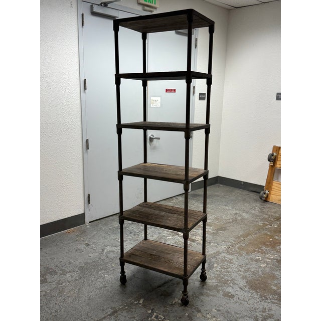 2010s Luay Al-Rawi for Restoration Hardware Dutch Industrial Single Shelving For Sale - Image 5 of 12