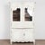 French Provincial 19th Century French Gray Painted Pine Vitrine Display Cabinet For Sale - Image 3 of 14