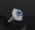 Metal Late 20th Century Rare 2.09ct Gia Ceylon No Heat Sapphire & 0.69ct Diamond Platinum Ring Size 5.25 For Sale - Image 7 of 17