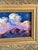 Incredible and vibrant sunset mountain landscape scene. This original oil painting by listed Tuscon, Arizona artist...