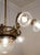 1920s Vintage Art Nouveau Chandelier in Brass and Cut Glass, Italy, 1920s For Sale - Image 5 of 14