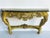 Late 20th Century Italian Marble Top Painted Carved Console Table in Baroque Rococo Style For Sale - Image 11 of 11