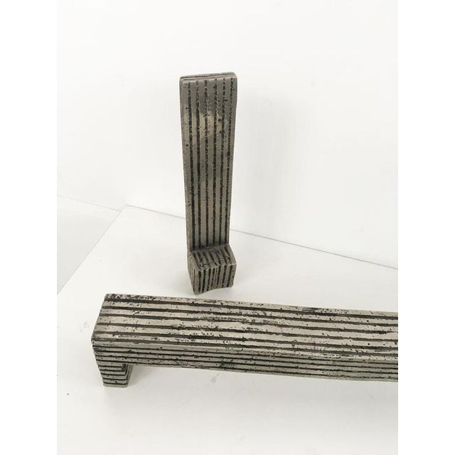 Urano Palma, Politician's Table and Chair, 1980, Bronzes, Set of 2 For Sale - Image 3 of 16