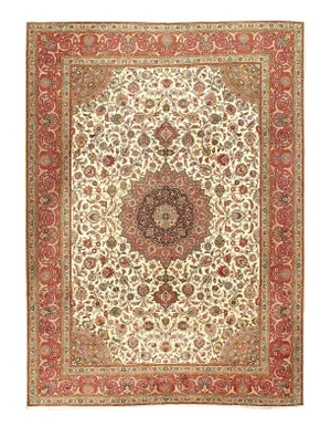 Persian Fine Tabriz Silk & Wool Rug - 8′2″ × 11′4″