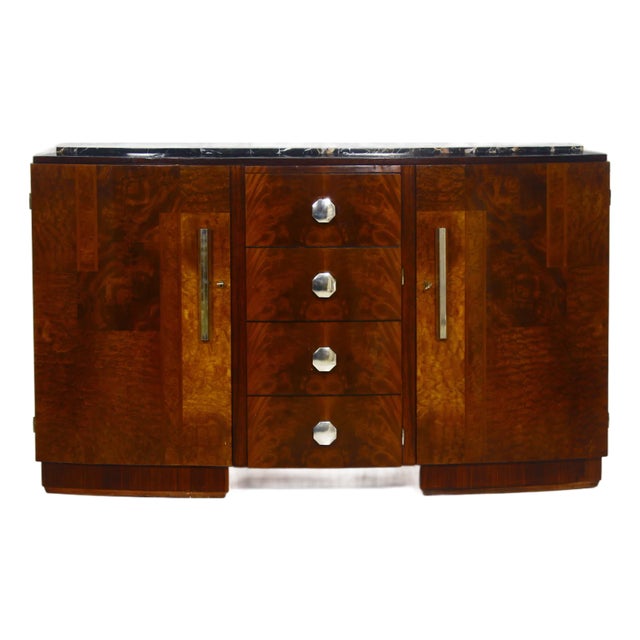 French Art Deco Sideboard, 1930s For Sale