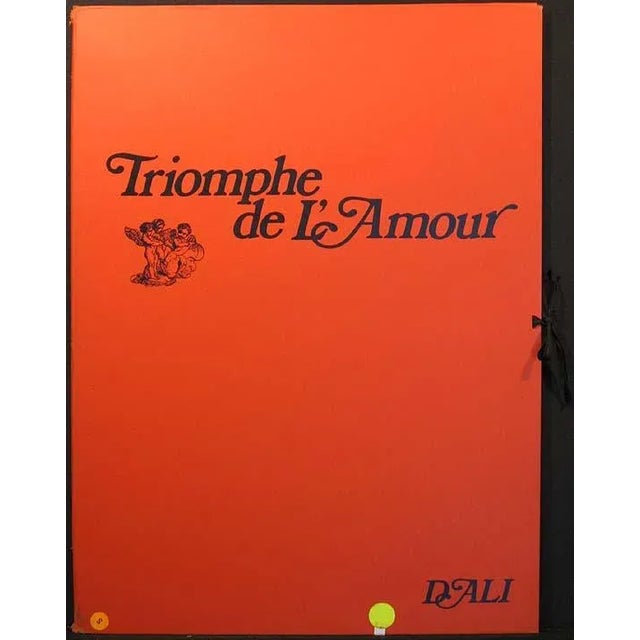 1977 Salvador Dali "Triomphe De L'Amour" Set of 2 Surrealist Lithographs Hand Signed For Sale - Image 4 of 12