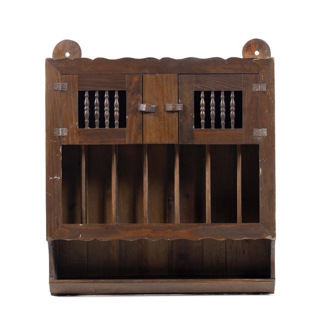Brown Portuguese Pine Display Case For Sale - Image 8 of 8