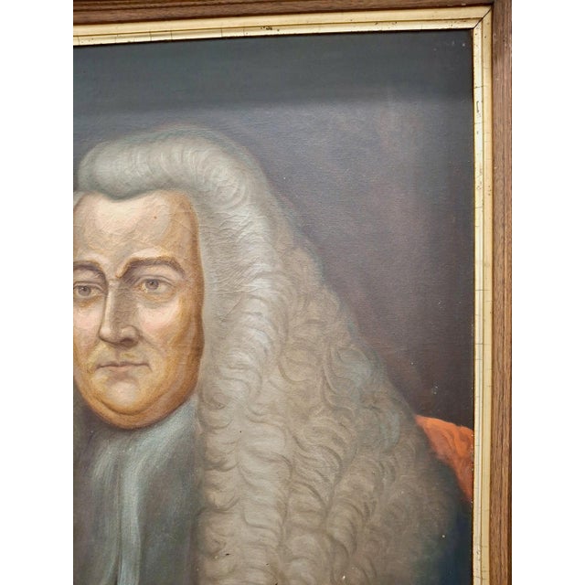 Iowa City’s Portrait of Sir William Blackstone (1723-1780), by Isaac Wetherby For Sale - Image 4 of 11