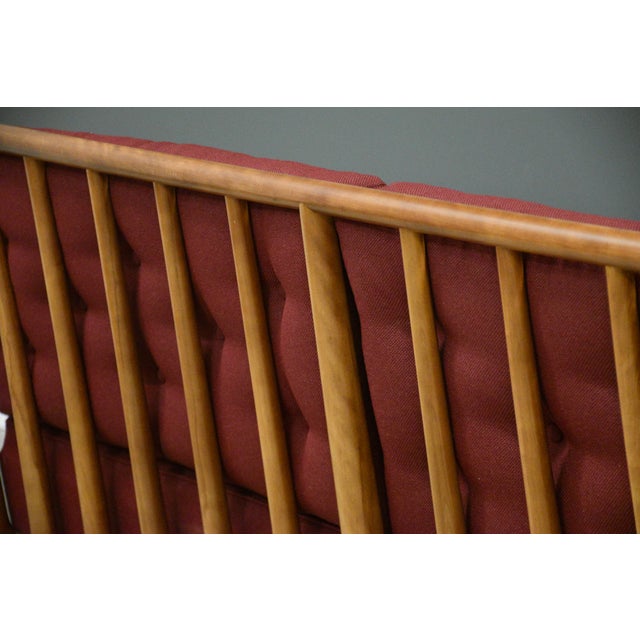 1950s Refinished t.h. Robsjohn Gibbings for Widdicomb Sofa For Sale - Image 11 of 12