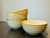 Dansk Vintage Mid-Century Modern Dansk Reactic Khaki Soup & Cereal Bowls Ribbed Stoneware - Set of 4 For Sale - Image 4 of 12