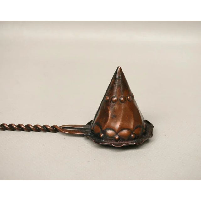 Arts and Crafts Candle Snuffer in Copper, 1890s For Sale - Image 5 of 11