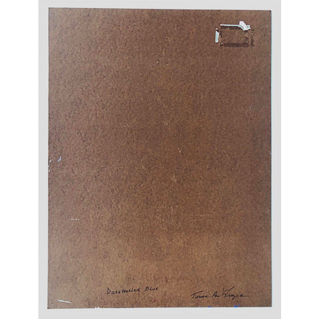 Teresa Ann Frazee Large Abstract Painting "Disentangled Blue" Chairish