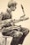 American Gerry Mulligan, Baritone Sax - Rare Signed Figurative Lithograph in Ink on Paper by Eugene Hawkins For Sale - Image 3 of 6
