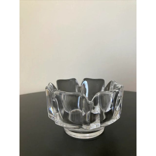 Scandinavian Crown Orrefors Crystal Catchall Bowl, Signed For Sale - Image 12 of 18