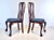 Early 20th Century Set of Four Queen Anne Dining Chairs, Hand-Carved Mahogany, England For Sale - Image 5 of 9