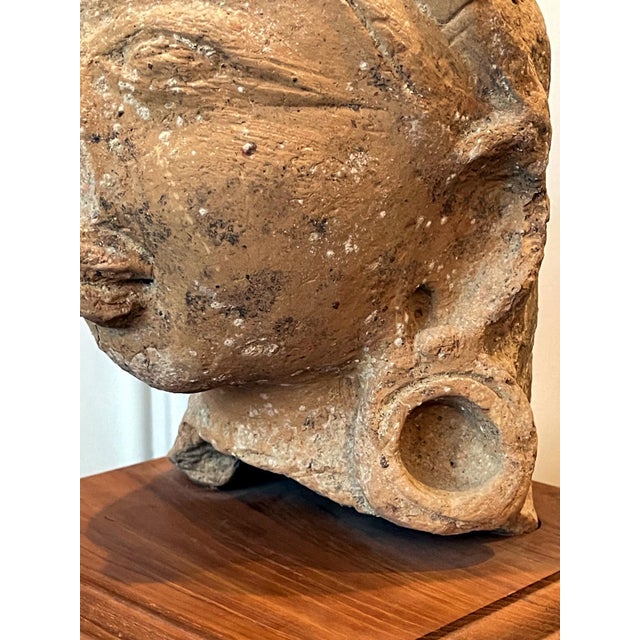 Indian Terracotta Sculpted Head Gupta Period For Sale - Image 10 of 17