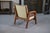 Modernist Armchair in Mahogany and Skai, 1940s-1950s For Sale - Image 10 of 12