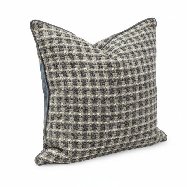 2020s Furley Grey Down Filled 20x20 Pillow For Sale - Image 5 of 10