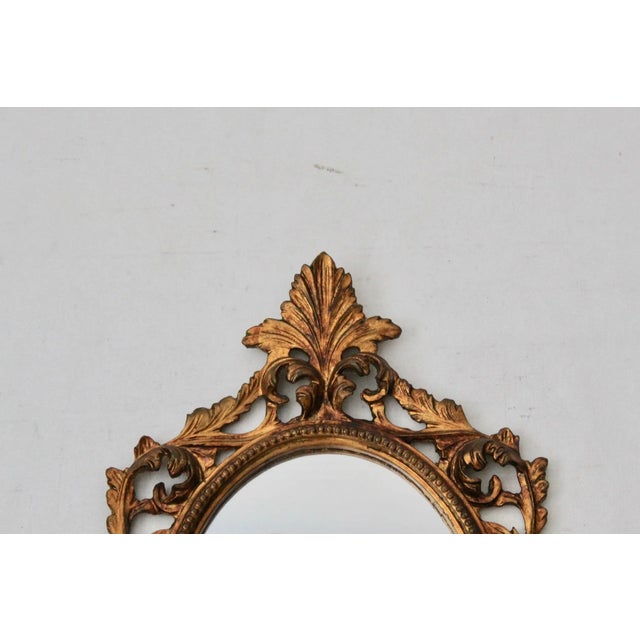 19th Century French Rococo Style Gilt Wall Mirror For Sale - Image 4 of 11