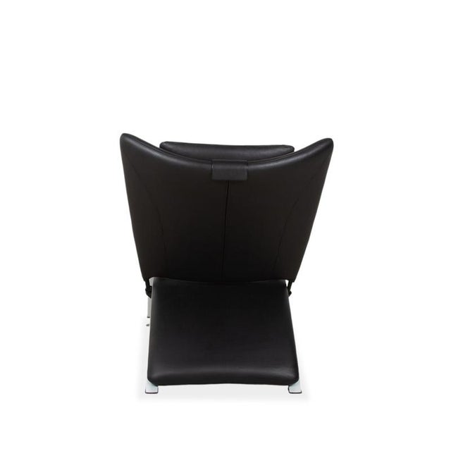 Wk Wohnen Spot 698 Leather Armchair Black Manual Function Sofa Couch For Sale - Image 12 of 14