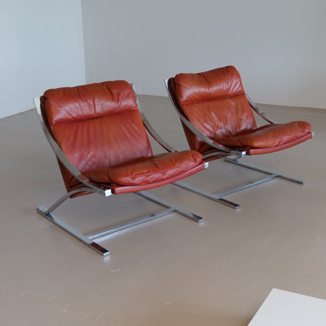 Zeta Armchair by Paul Tuttle for Strässle, Switzerland, 1970s, Set of 2 For Sale - Image 9 of 10