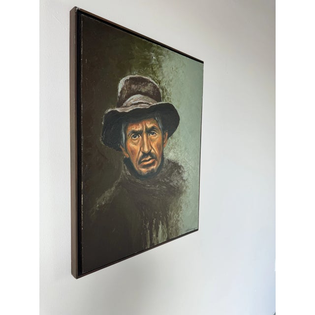 This evocative oil on canvas painting by Galan C., created in 2009, captures the essence of resilience and experience. The...