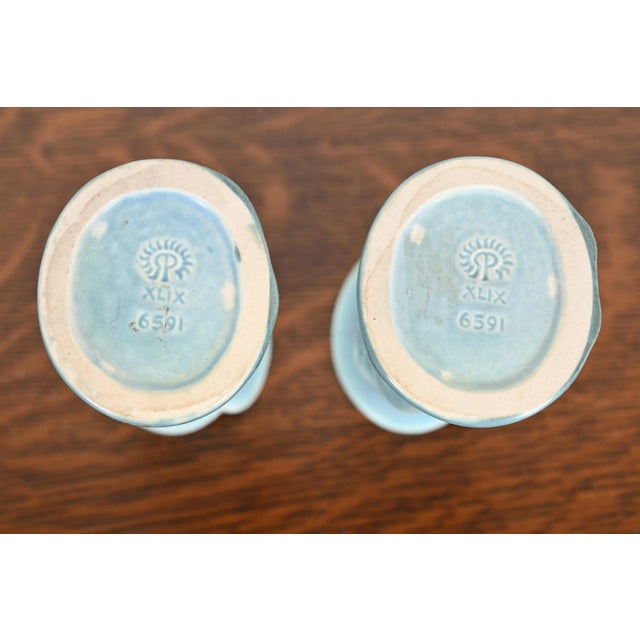 Rookwood Pottery Arts & Crafts Glazed Ceramic Vases, 1949 For Sale - Image 10 of 12