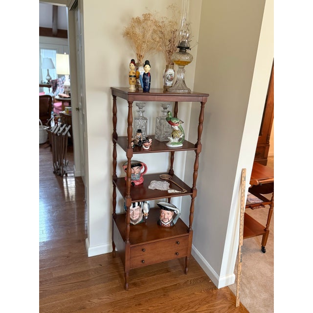 Carl Forslund What Not Wood Cherry Etagere - 1950 For Sale - Image 4 of 5