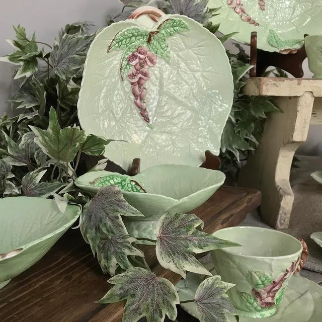 Pistachio Antique English Carlton Ware Tea Serving Set- 19 Pieces For Sale - Image 8 of 13