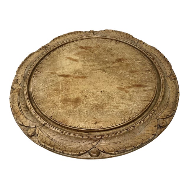 19c Deeply Carved Bread Board For Sale