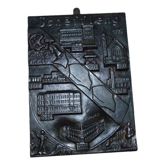 Advertisement for Scheffers Cast Iron Plate, 1890s For Sale