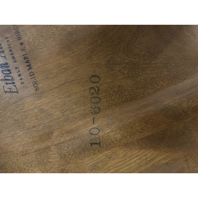 Brown Vintage Ethan Allen Heirloom Maple Nutmeg Fiddleback Duxbury Dining Chairs For Sale - Image 8 of 12