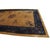 Antique Art Deco Chinese Floral Blue and Yellow 1920s Rug, Circa Date: 1920s. This exceptional textile captures the...