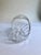 Metal Late 20th Century Diamond Cut Clear Crystal Handled Basket For Sale - Image 7 of 13