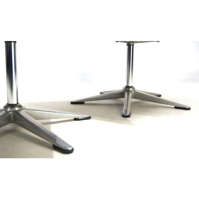 Animal Skin Delta Swivel Chairs in Leather from Wilkhahn, 1960s, Set of 2 For Sale - Image 7 of 18