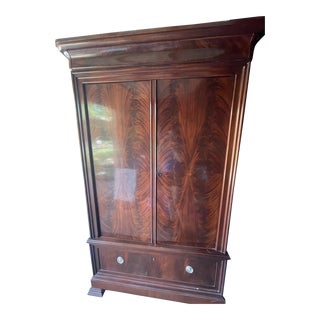 Ralph Lauren Mahogany Armoire For Sale