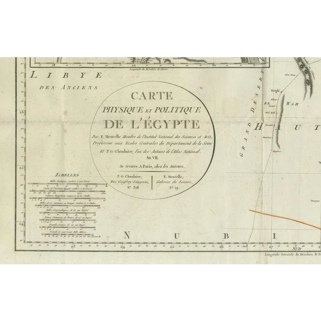 Antique Map of Egypt with Detailed Inset of the Nile Delta, 1799 For Sale - Image 4 of 11