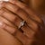 This elegant vintage engagement ring centers on a 1.51 carat old mine cut diamond, certified by GIA #1539480234,...