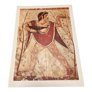 1960s Italian Roman Male Figure Art Print For Sale