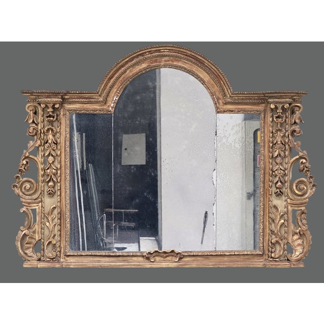 Early 18th Century Carved and Gilded Wooden Mantelpiece, Northern Italy For Sale - Image 18 of 18