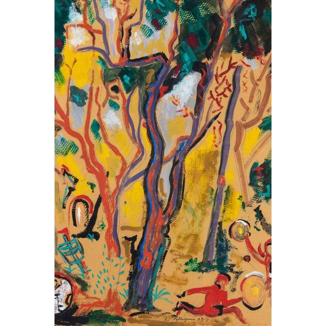 Oil on board realized by sirio pellegrini in 1974. Hand signed. It includes a tailor-made wooden frame realized by the...